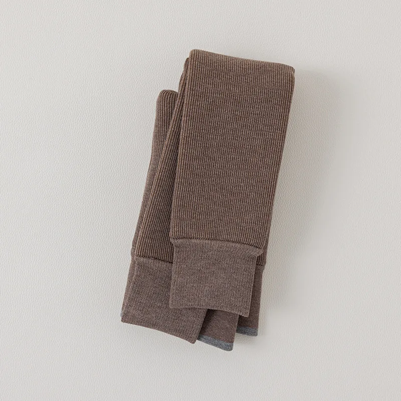Ivy83720A 2024 New baby thickened detachable leggings Winter Autumn Ribbed fleece warm tights girls infant slim pants pantyhose
