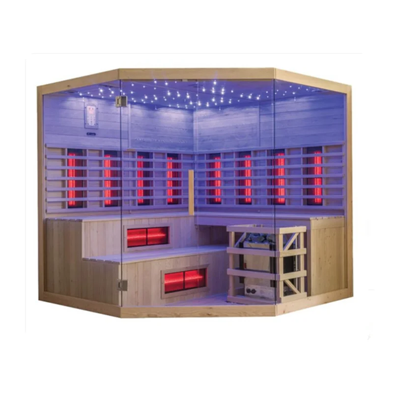 Finland traditional home dry indoor sauna rooms with stove and stone home steam sauna room personal steam shower sauna combo