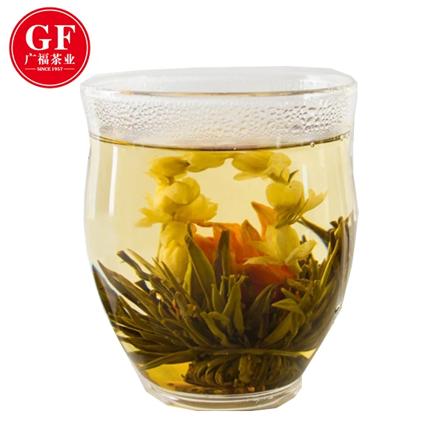 Dan Gui Bai He Osmanthus Lily Blooming tea high grade silver needle with lily and osmanthus flower