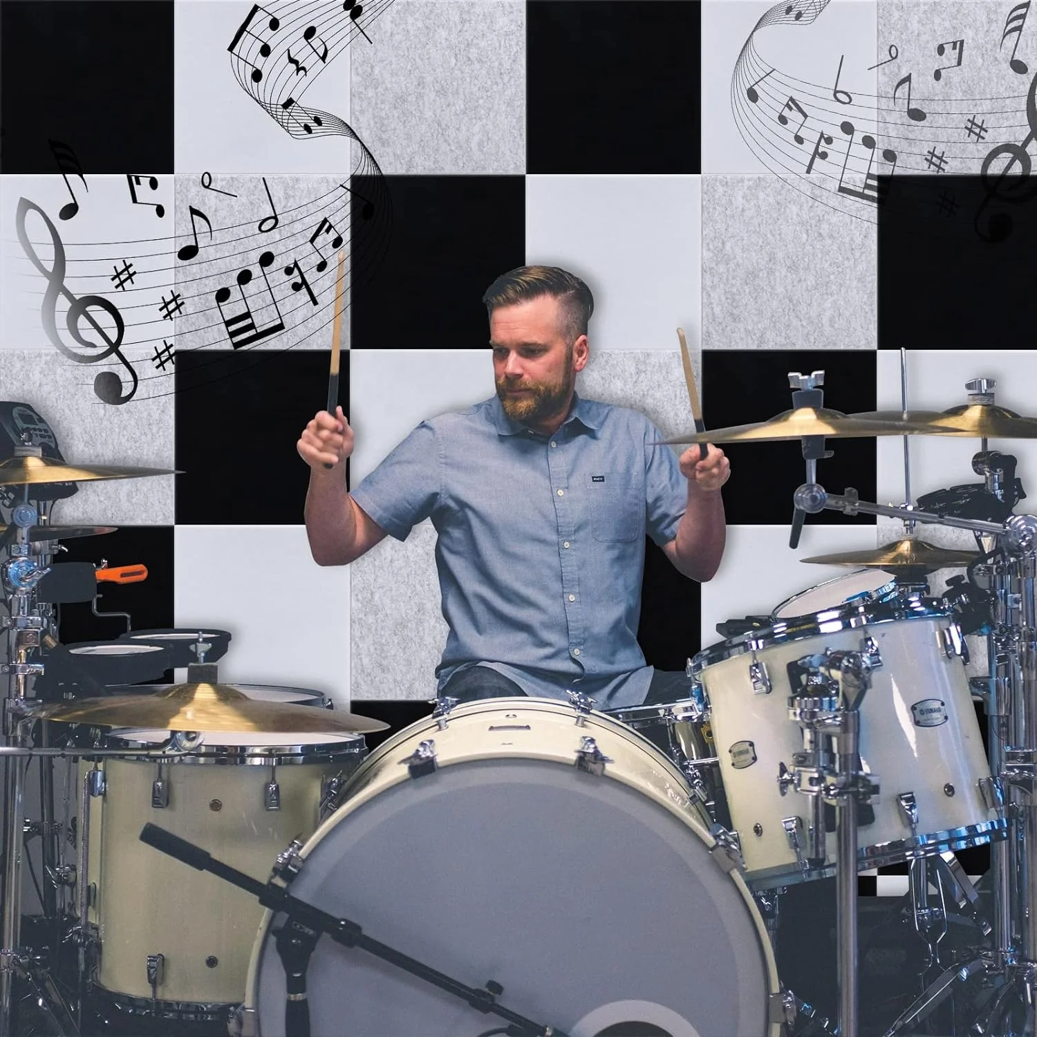 Factory Supply 9mm Thick 2420x1220mm Black Polyester Fiber PET Felt Acoustic Panel for Producing Akupanel Wood Panels