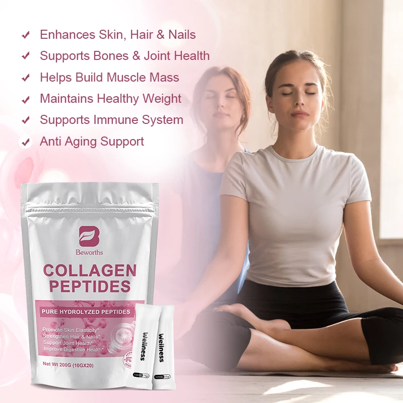 Beworths Multi Collagen Supplement Skin Beauty and Joint Health Support Collagen Peptides Powder