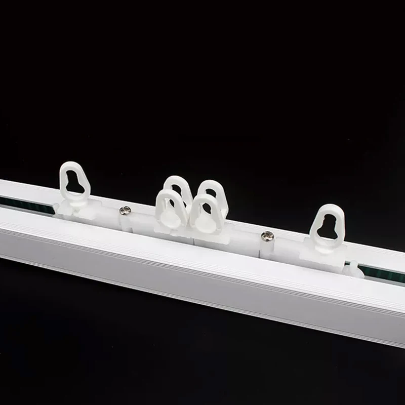 Ripple fold curtain track s fold rail pulley for motorized electric curtain Dooya  tuya curtain track