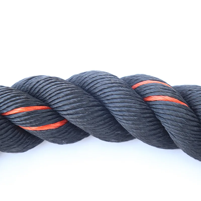 China Poly Dacron  Economic and Efficient 38mm 50mm Sleeve Sisal Climbing Fitness Battle Rope