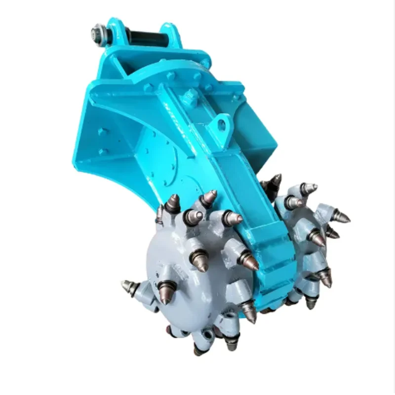 Rotary Horizontal Rock And Concrete Grinder Digger Axial Cutters Rotary Drum Cutter