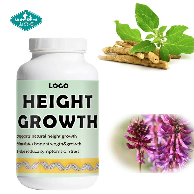 Height Improvement Hot Selling Formula Vitamin D&K Calcium Capsules in Bulk for Bone Density Enhancement