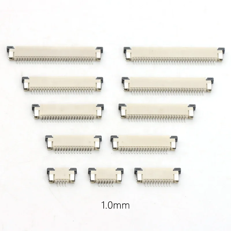 1.0mm fpc connector 4-40pin Horizontal SMT Type Upper Top Contact 1.0 FPC connector