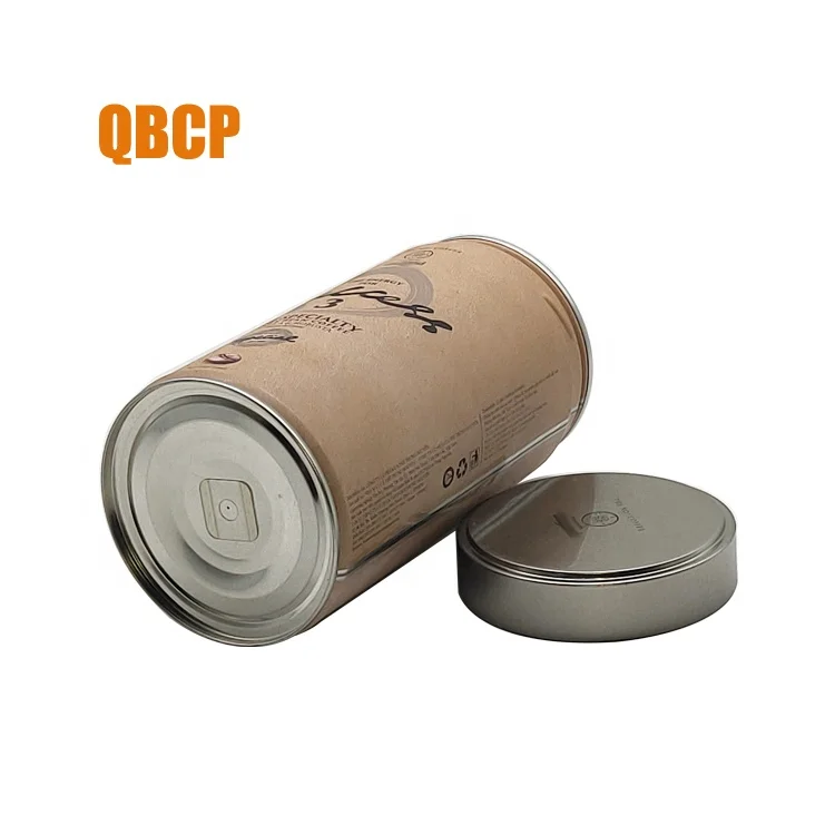 
custom coffee bean tin can with degassing valve 