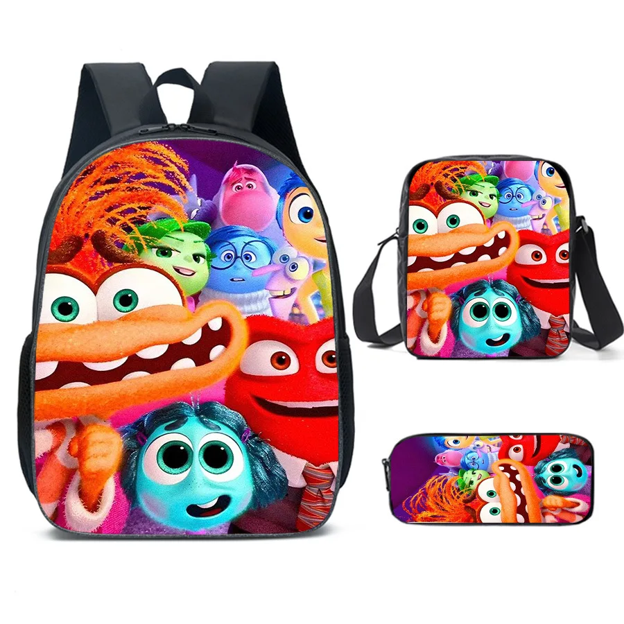Inside Out 2 Backpacks Mochila School Backpack Cartoon School Bags for Boys Girls Large Capacity Anime Game Children Backpack