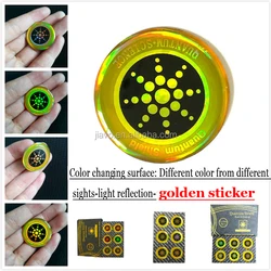 Large Stock and Negative Ions Mobile Phone Glowing Sticker with Box Packing