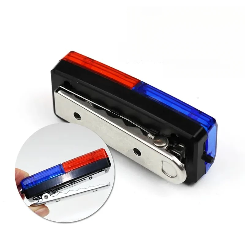 Waterproof forest traffic signal red blue led strobe flashing shoulder warning light