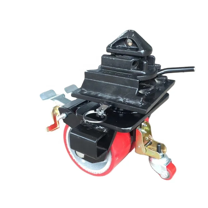 10 inch heavy duty 5 ton industrial caster wheel with brake Prefabricated house shipping container double locked caster wheels