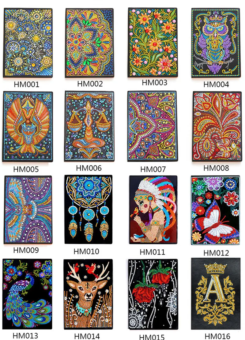 Special Shaped Diamond Painting A5 Notebook Animal Flower Religious Figures DIY Diary Book Stationery Student Gifts Note Book