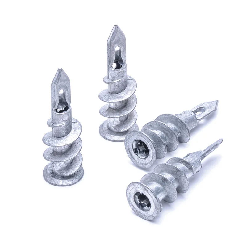 Elasticity Zinc-alloy Drywall Anchors Screws