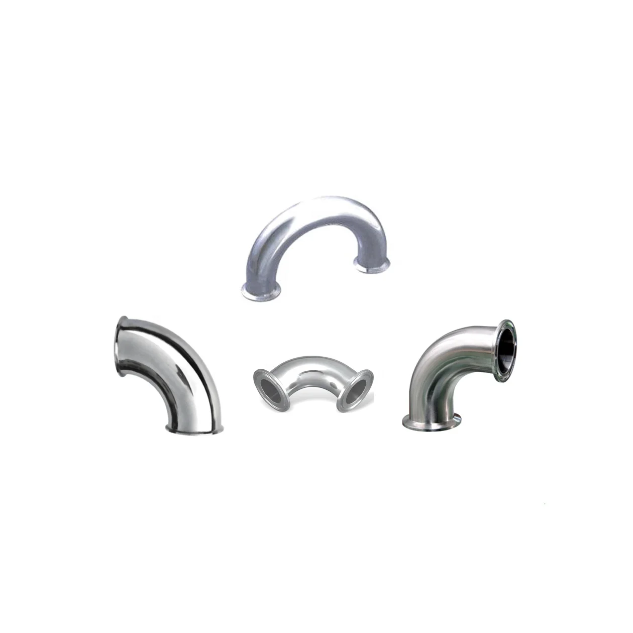 high quality plain end 304 316 welding pipe fitting elbow 90 degree ss304 stainless steel long type bend polished sanitary elbow