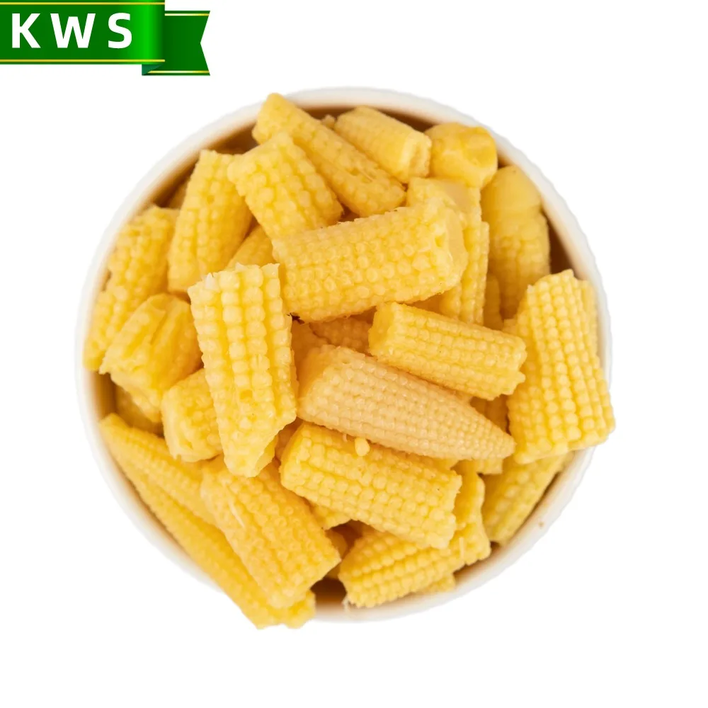 KWS Best price canned baby corn young corn in water