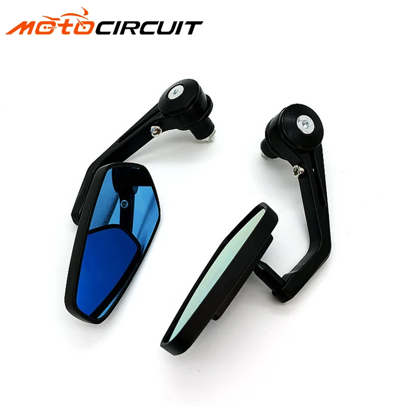 MSK Motorbike Universal Handle Bar Grip End Mirror Carbon Fibre Cnc Motorcycle Side Rearview Mirrors Bodys Parts Accessories