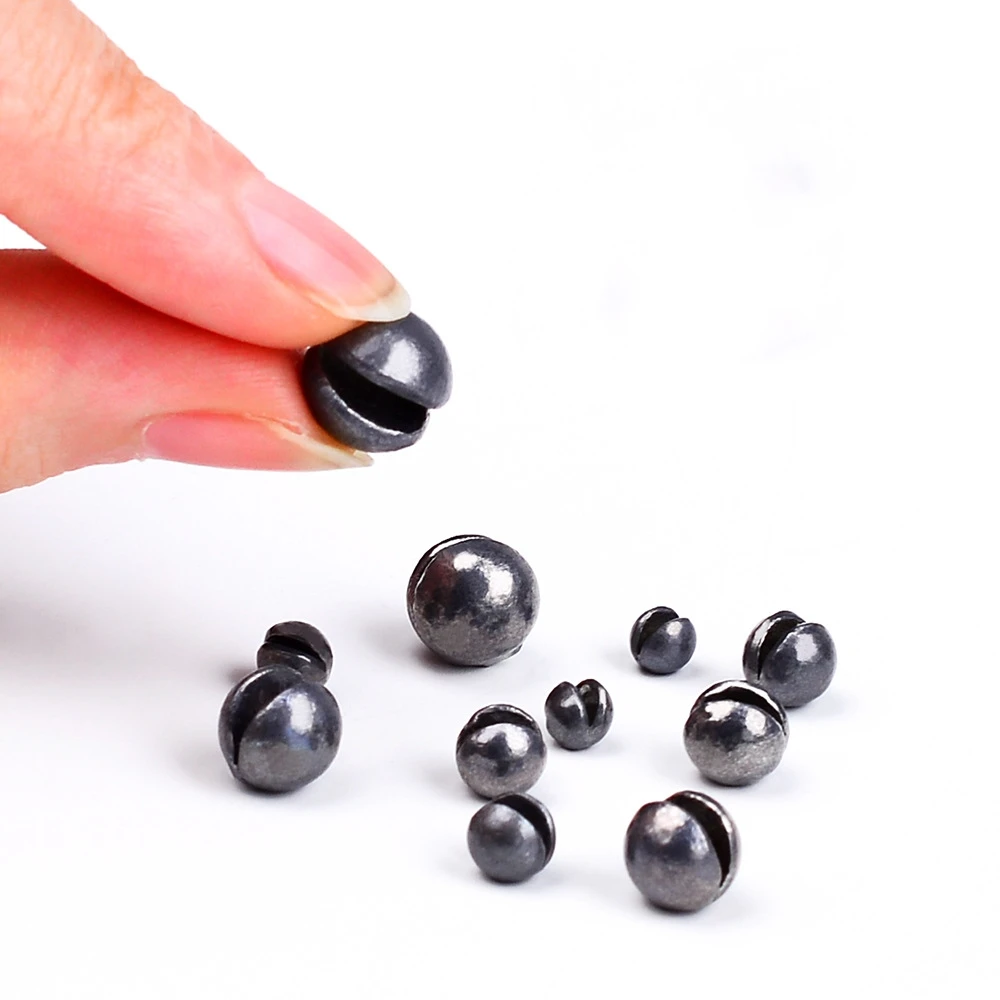 Oem 0.5g -5g Fishing Weights Lead Beads Round Lead Split Shot Fishing Sinkers