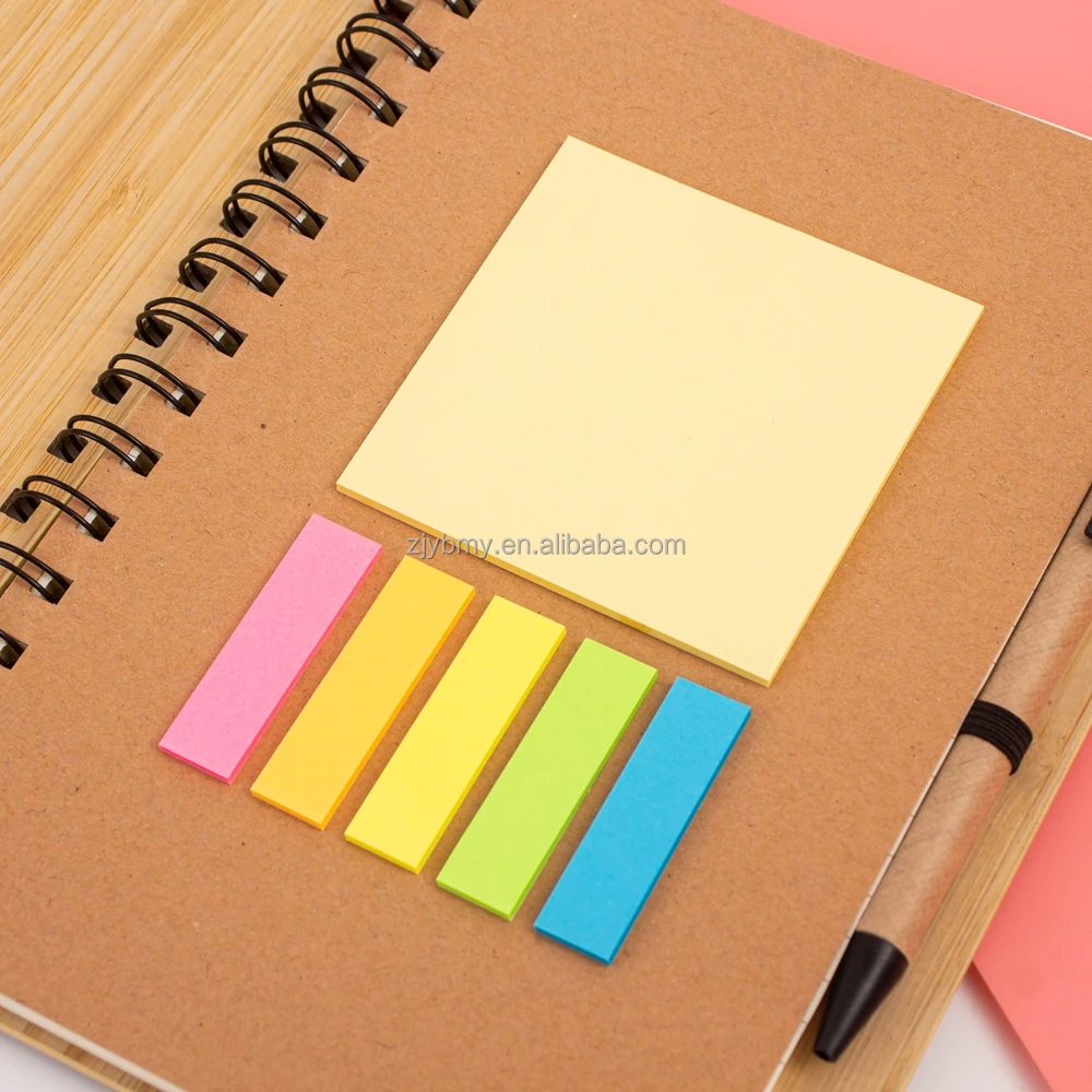 Factory Direct Cheap Customize Stationary Gift set 80 Sheets Bamboo Wooden Notepad With Spiral Binding