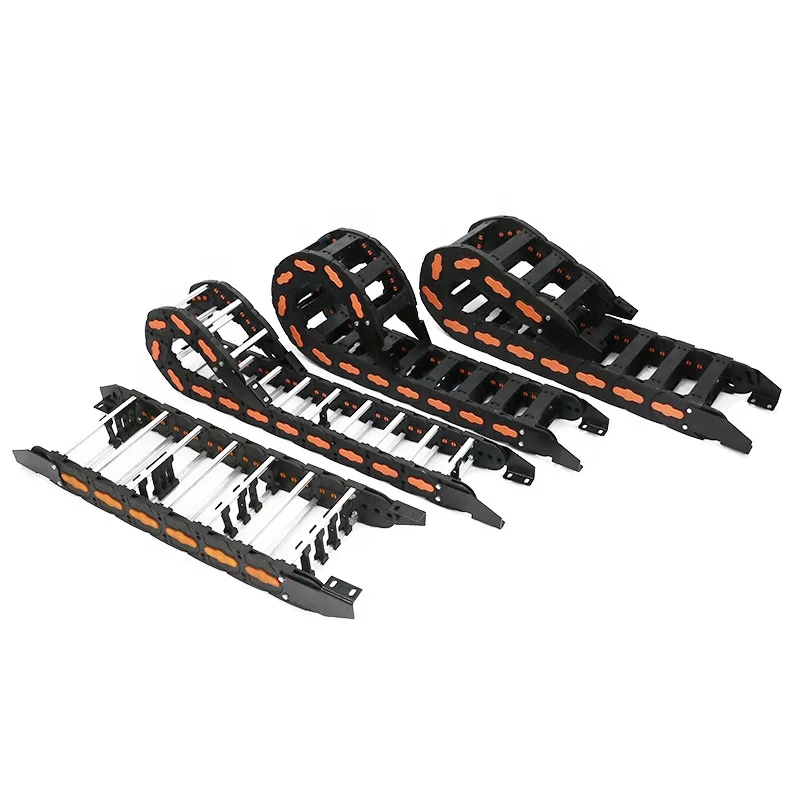 KOMAY engineering load-bearing plastic aluminum flexible cable carrier cable tray cable tracks for bridge crane