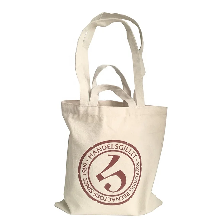 
Natural Organic Calico Cotton Canvas Shopping Tote Shoulder Handle Bag for Daily Trade Show Promotion 