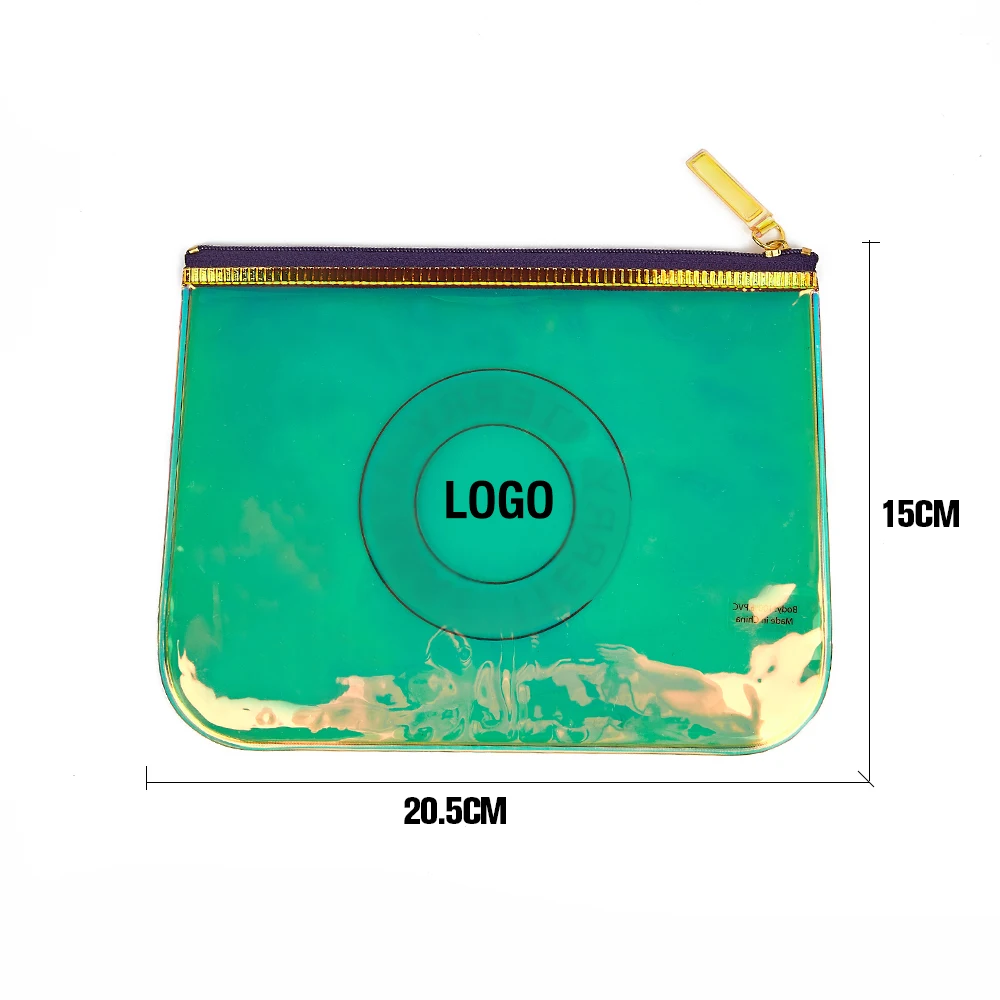 Promotion Gift Cheap Customize little makeup bag Pvc Zipper Bag Holographic PVC Bag