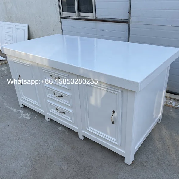 Wooden Buffet/Sideboard for Banquet Party in White or Natural Color