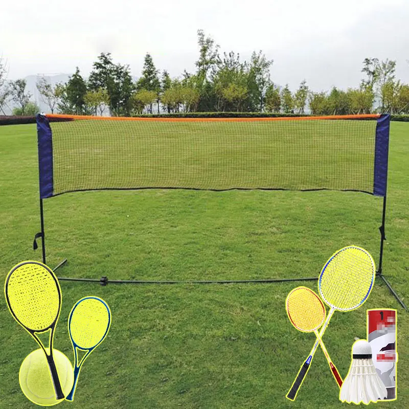 high quality portable outdoor using badminton net and stand