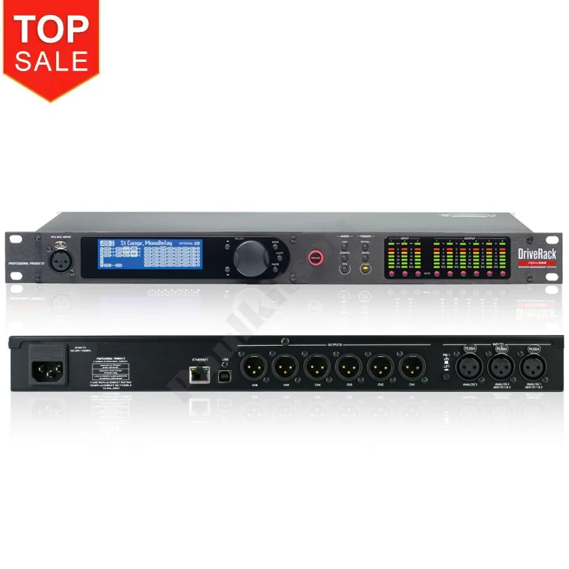 VENU360 Dbx Driverack Professional Audio Processor 3 In 6 0ut Audio Processor Sound System Digital Music Audio Processor