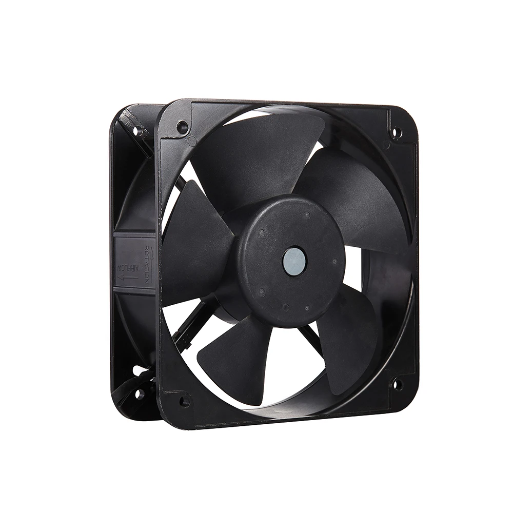 High CFM 20060 200*200*60mm DC Axial Exhaust Fan Aluminum Round 5 Blades DC Ventilation Fan