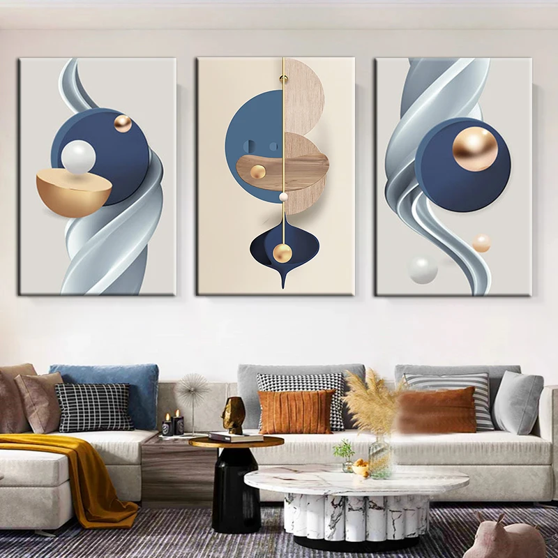 Modern Luxury Abstract Canvas Painting Nordic Poster and Prints Wall Art Modular Picture For Home Office Decor Cuadros