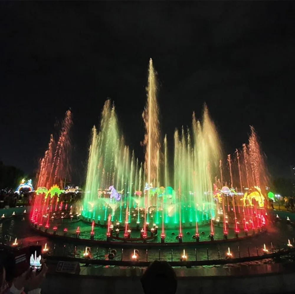 AWS Custom Design High Power Laser Lighted Dancing Fountain Musical Dancing Laser Show