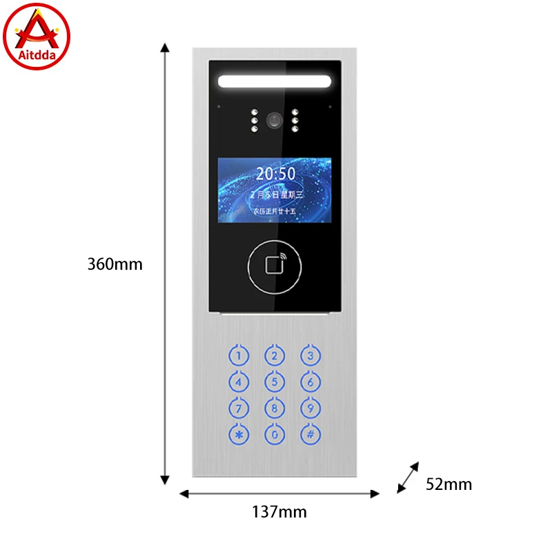 Building visual intercom access control system Full Digital Smart Home Tcp Ip Video Door Phone Apartment Intercom System