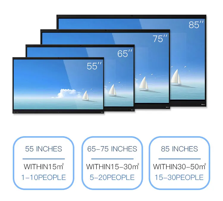 4K LCD Display  Smart Bord Interactive Panel 75 Inches Digital Smart Interactive Board For Teaching