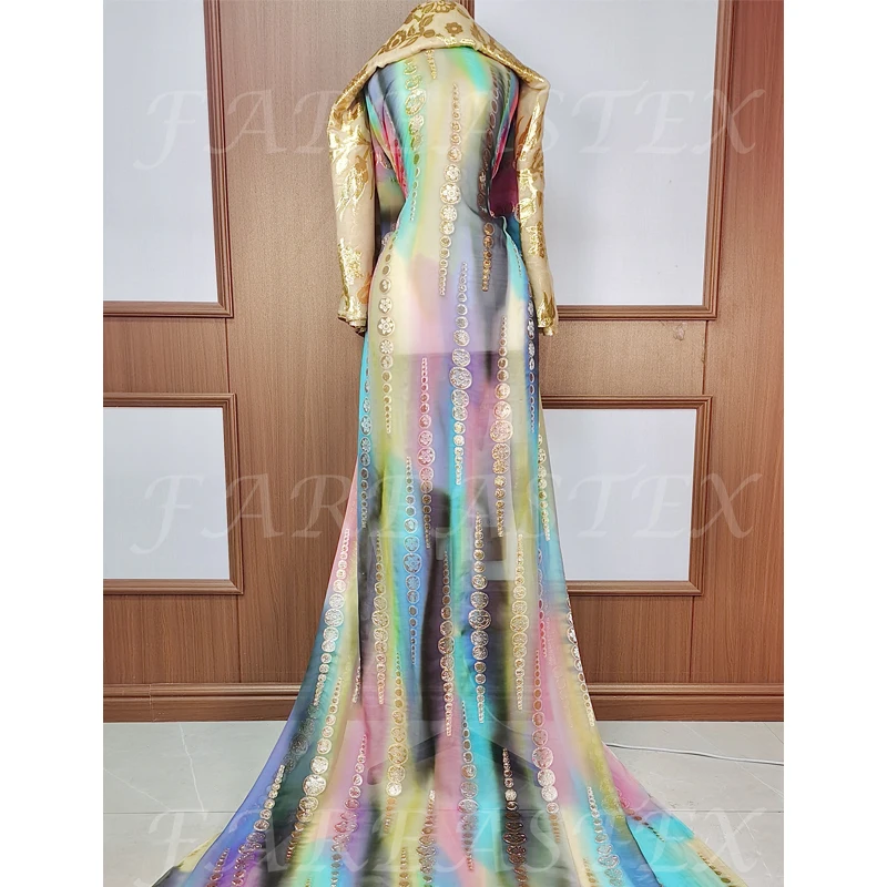 Wholesale Garbasar Classical Design Silk Multicolor silk dirac somali velvet fabric for somali dirac Best faransawi silk chiffon