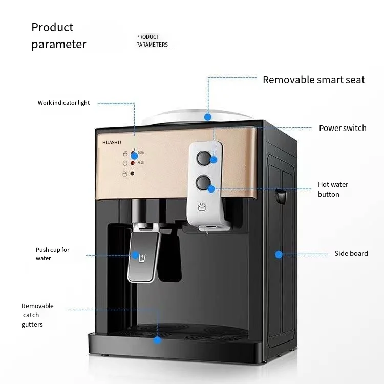 D Household water distributor electric freestanding  with normal temperature water and hot water desktop