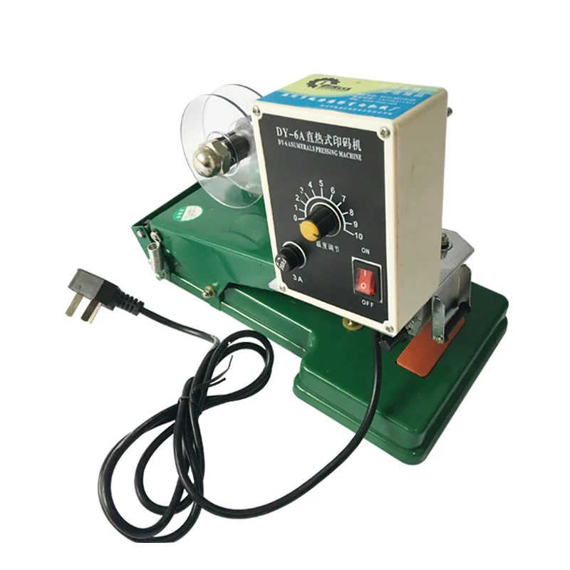 
DY-6 manual ribbon coder, pad printer, date coding machine and ink wheel coder 