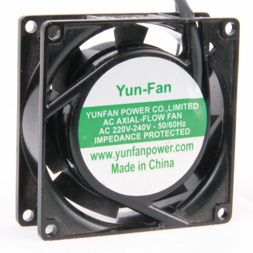 Yun-Fan 80*80*25mm AC 110v/220v/380v 3 Inch 8025 Electric Motor Cooling Fan