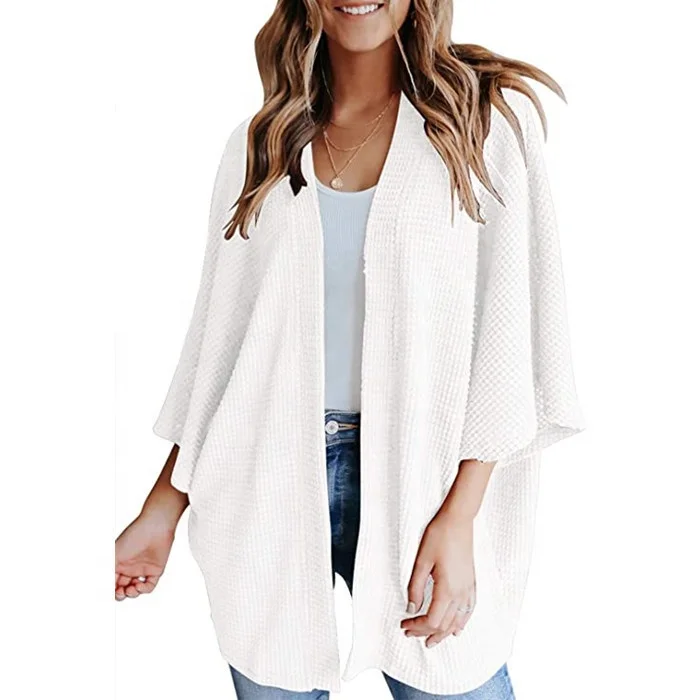 Women Long Sleeve Cardigan Sweater Fashion Solid Casual Loose Fit Open Front Blouses Tops oversized sweater cardigans