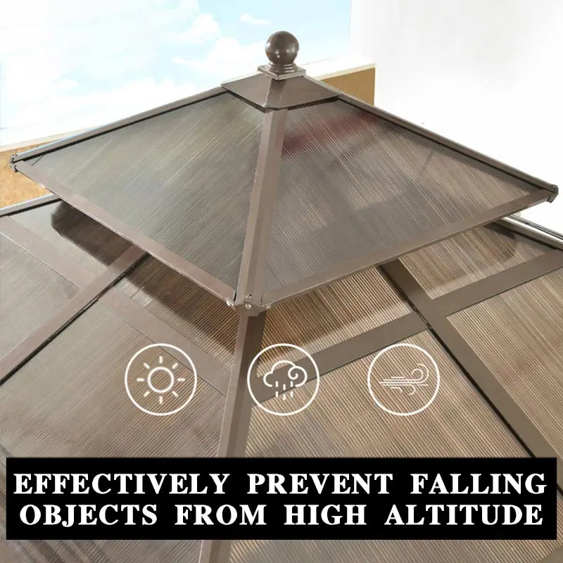 Modern Garden Waterproof roof gazebo sunshade customizable gazebos outdoor aluminum luxury pavilion