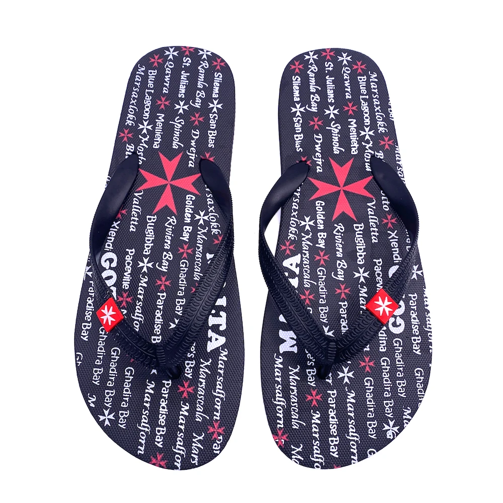 Custom Cheap Hot Wholesale Colors Full Printed Rubber Flip Flops