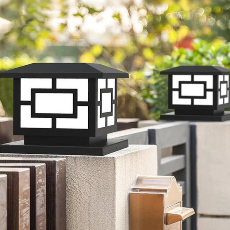 China Wholesale 3w 3.5w 5w Lawn Bollard Lamp IP65 Waterproof Courtyard Outdoor LED Solar Garden Pillar Light