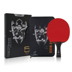 LOKI Ping Pong K5 star Pro Carbon Performance Level Table Tennis Racket with Carbon Technology