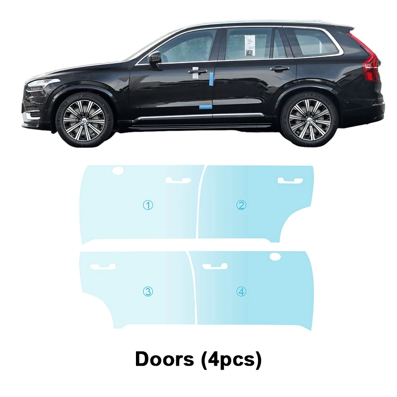 Для Volvo XC90 надпись на каждой части пленки TPU PPF предварительно вырезанная Автомобильная Защита от царапин самовосстанавливающая прозрачная защитная пленка