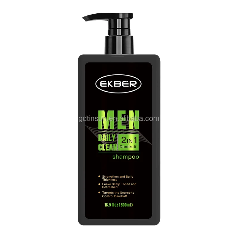 Low MOQ Private Label Shampoo Herbal Men Hair Shampoo Anti-dandruff and Nourishing 2 in 1 Shampoo For Daily Clean