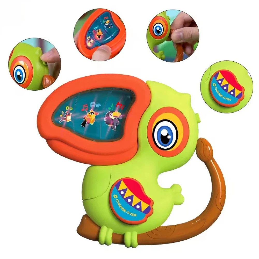 Cartoon bird baby woodpecker piano toy educational learning toy small musical instruments toy