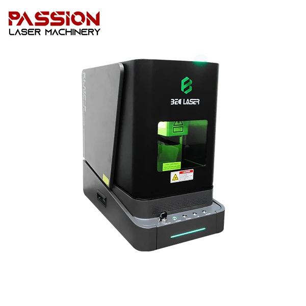 Enclosed Fiber Laser Marking Machine Safety door for Gold Silver Jewelry Store