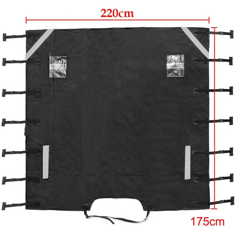 Waterproof Caravan Tow cover with 2 LED Lights Universal RV Caravan Front Towing Cover Protector