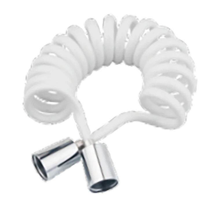 PU Telephone Line Style Spring Flexible Water Plumbing Toilet Bidet Sprayer Connect Pipe Faucet Shower Hose