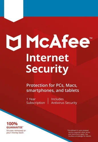 Latest McAfee Internet Security 1 year 10PC Computer software antivirus plus sent by email multi user for pc mac android mcafee