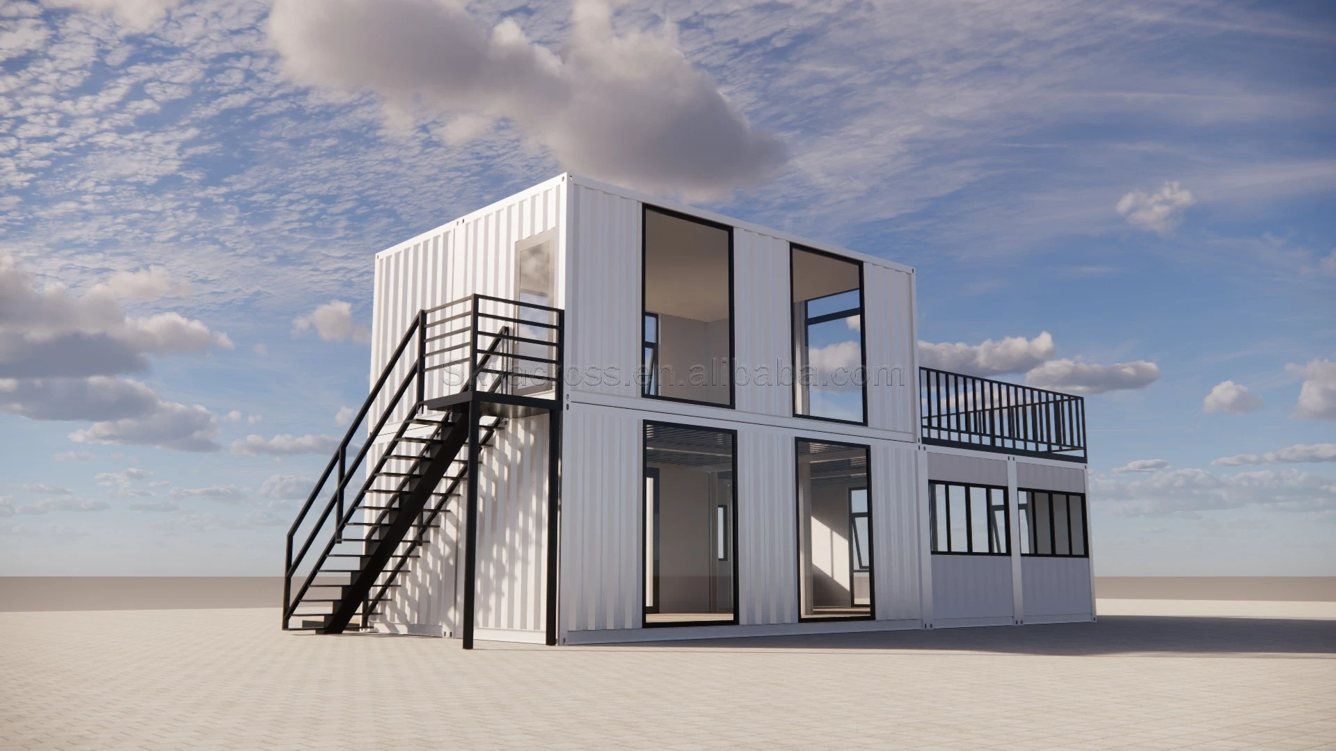 Two-story Pop-up Container Coffee Restaurant bar Cafe Kiosk,Booth Use Steel Prefabricated Houses